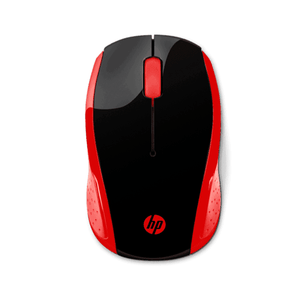 Mouse HP 200 Inalámbrico Óptico Rojo/Negro (2HU82AA)