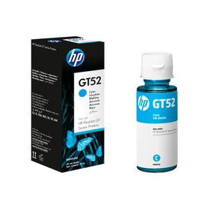Botella de Tinta HP GT52 Color Cyan Original M0H54AL