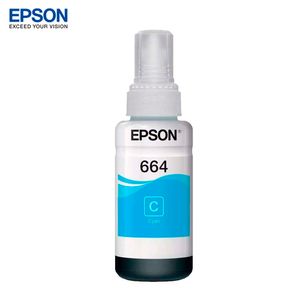 Botella de Tinta EPSON T664 Color Cyan (T664220-AL)