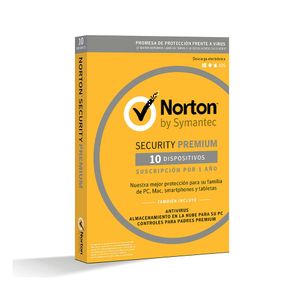 Antivirus NORTON Security Premium 10 Dispositivos 1 Año