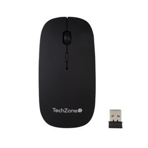 Mouse Techzone Inlambrico Bateria Recargable Inc Pad Color Negro Rubber(TZ18MOUINAMP-NG)