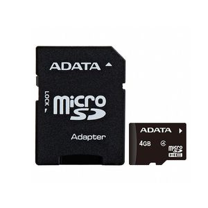 Memoria ADATA MICROSD Class 4 GB Negro