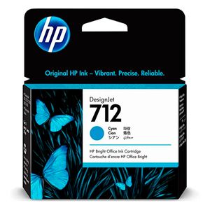 Cartucho de tinta hp 712 cyan 29ml