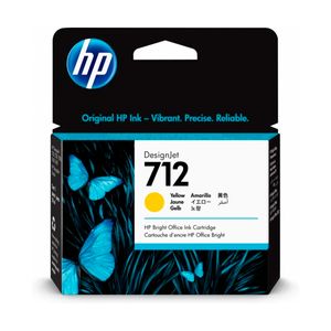 Cartucho de tinta hp 712 amarillo 29ml