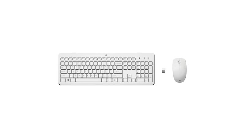 HP 230 Combo Teclado y Ratón Inalámbricos Blanco