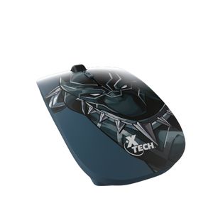 Mouse XTECH Marvel Pantera Negra Inalambrico 1600 Dpi Negro (Xtm-M340bp)